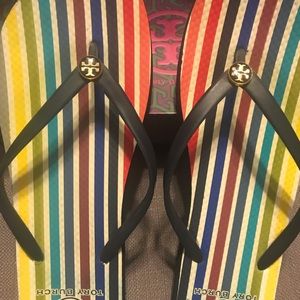Tory Burch flip flops size 10